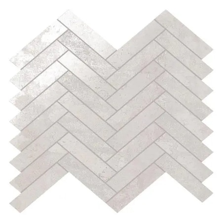 Apollo Tile Nordel 11x11 in. White Matte Porcelain Herringbone Mosaic Tile (5.88 sq ft/case) 7PK APLSTL88WHTHERA