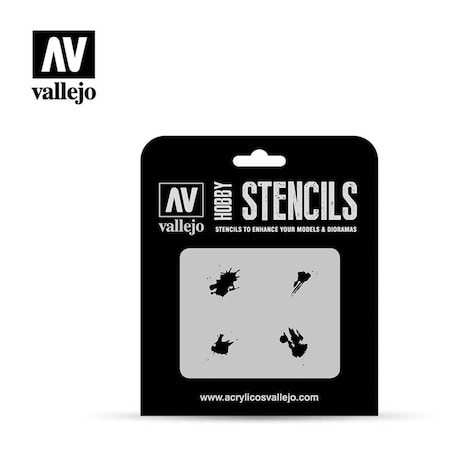 Vallejo Stencil Petrol Spills Stencils VLJST-TX004