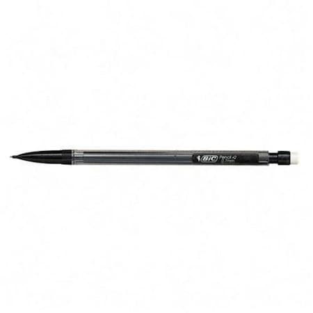 Bic Mechanical Pencil, Non-Refillable, 0.7mm, Clear Barrel, Dozen MP11