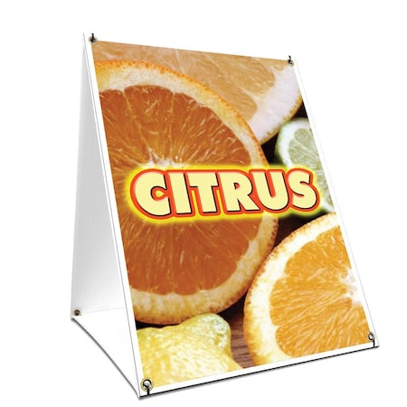 Signmission Citrus, 24 Inch x 18 Inch A-frame Yard Sign, Plastic Sign SBC-1824-Citrus