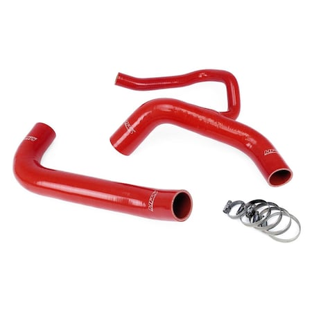 Hps Performance High Temp Reinforced Silicone Radiator Coolant Hose Kit, Red,  57-1848-RED