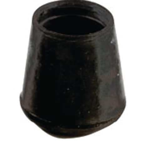 Shepherd Hardware Furniture Leg Tip, Round, Rubber, Black, 1 in Dia 9762