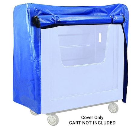 Royal Basket Trucks Vinyl Cover, 47" H, 50 1/2" L, Blue G36-BBX-BVN