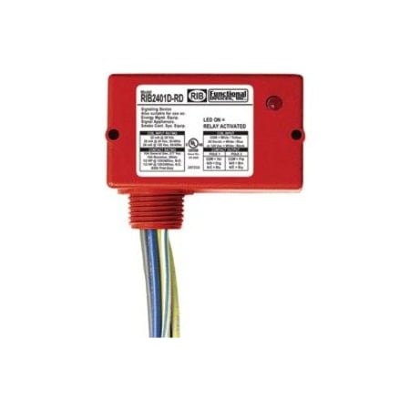 Functional Devices-Rib Enclosed Relay, 10A, DPDT RIB2401D-RD