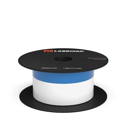 Labeltac LabelTac 4 and Pro Model Arc Flash Continuous Header Stock 2in x 75ft, 0.50in Header Stripe Blue LT207AFC-0.5