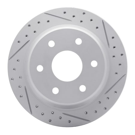 Dynamic Friction Co DFC Geoperformance Rotor - Drilled and Slotted 830-48037R