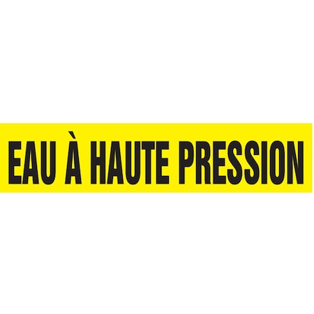 Accuform FRENCH PIPE MARKER EAU HAUTE CRPK415SSH