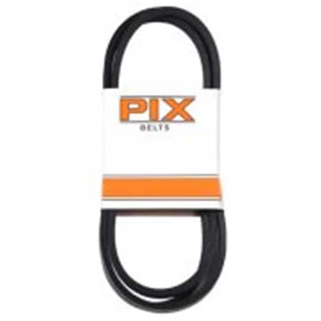 Pix 0.5 x 105 in. Black, Rubber Industrial VBelt 222815