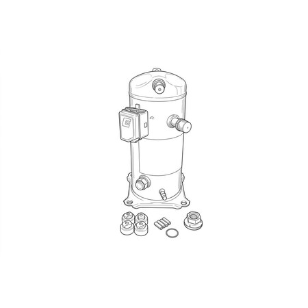 Copeland 460v3ph 45000Btu Scroll Comp ZB45KCE-TFD-965