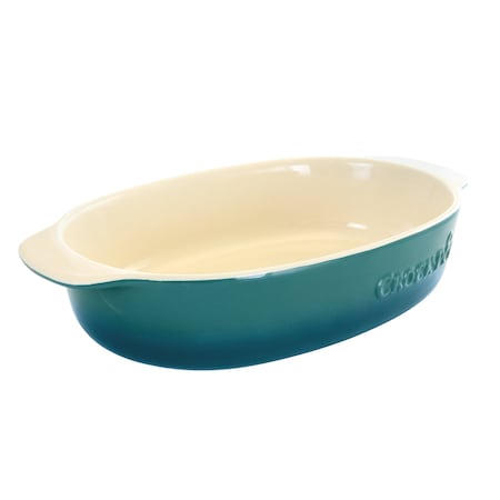 Crock-Pot Crock Pot Artisan 2.5 Quart Oval Stoneware Casserole in Gradient Teal 122310.01