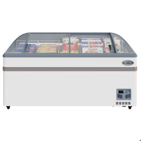 Koolmore 65 Inch Manual Defrost Island Chest Freezer 16 cu. ft. Capacity in White KM-ISCF-65MD