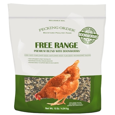 Pecking Order 00 Free Range Blend with Boonworms, 10 lb Bag 9353