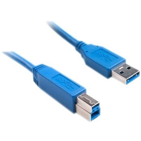 Cable Wholesale USB 3.0 Printer / Device Cable, Blue, Type A Male to Type B Male, 6 foot 10U3-02206