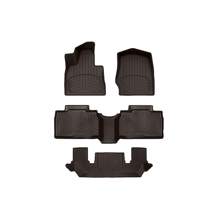 Weathertech Cocoa, Front and Rear and Rear FloorLiner HP 4717161-471575-2-3IM