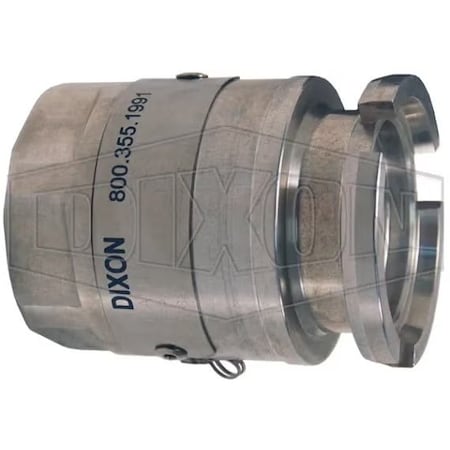 Dixon Mann-Tek by  Mann Tek Dry Disconnect Adapter Tank Unit with FKM FPM Seals, 3 in Nominal, Domestic DDA300AL105