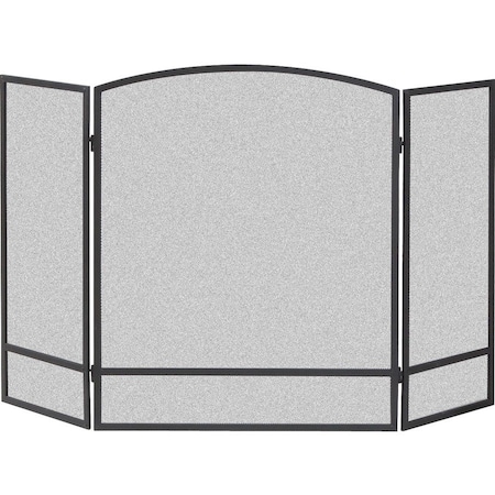 Panacea Fireplace Screen, 48 in W 30 in H, Matte Finish, Steel 15951