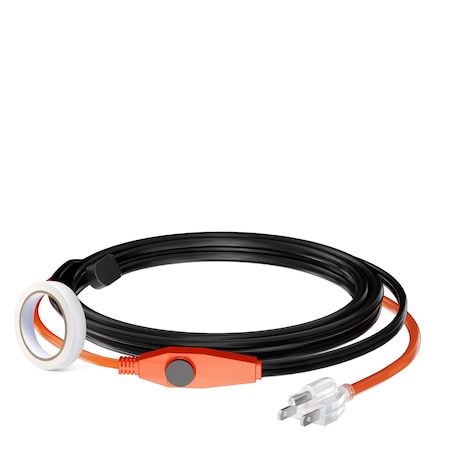 Vevor Pipe Heating Cable 3FT 7W/FT Heat Tape for Pipes with Built-in Thermostat PFPC1-1A003