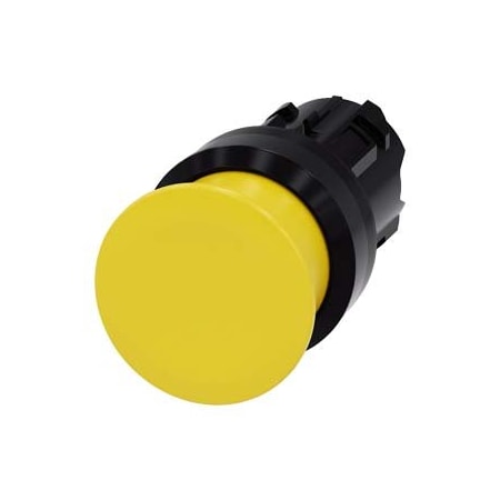 Siemens Mushroom pushbutton, 22 mm, round, plastic, yellow, 30 mm, momentary 3SU1000-1AD30-0AA0