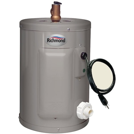 Richmond Richmond Essential 6EP2-1 Electric Water Heater, 2.5 gal Tank, 120 V, 1/2 in Water Connection 6EP2-1