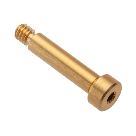 Ampg Shoulder Screw, Brass, 8-32", 3/4 L, 2A Thr Sz, 3/16 Thr Lg, 3/4 Shoulder Lg, Brass STR55031C12