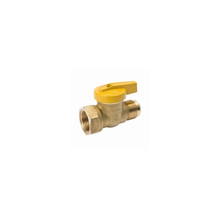 Proline Series Gas Ball Valve, Forged Brass, 15/16 x 1/2-In. 114-543