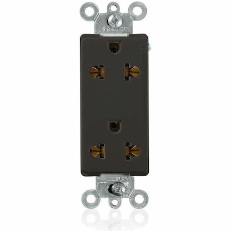 Leviton Rcptcl, 15A, 125/250VAC, Blk, Nyln, PK1 5825-E