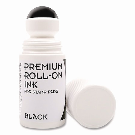 Cosco Premium Roll-On Ink, 2 oz, Black 030259