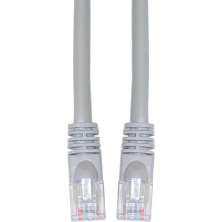 Cable Wholesale Cat5e Gray Copper Ethernet Patch Cable, Snagless/Molded Boot, POE Compliant, 75 foot 10X6-02175