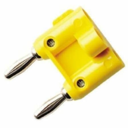 Pomona Electronics Double Banana Plug, Standard Banana Plug, 1 1/2 in, Black MDP-S-0