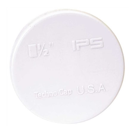 Test-Tite 1-1/2 in. PVC High Pressure Techno Caps White 87503