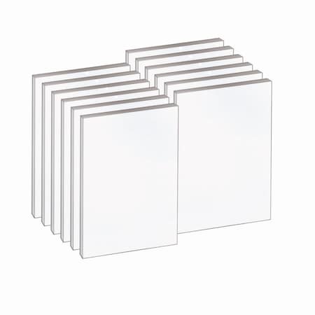 Tops Second Nature Recycled Unruled Memo Pads, Unruled, (100) White 4 x 6 Sheets, 12PK 74716