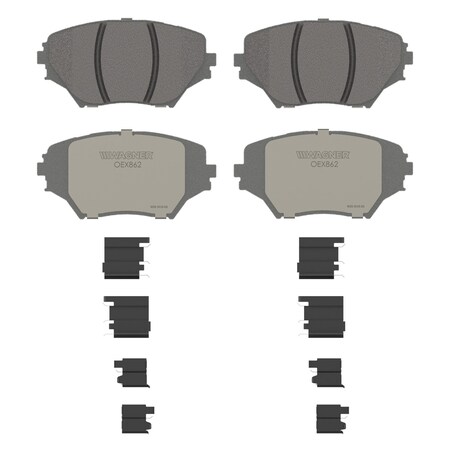 Wagner Brake OEX Front Disc Brake Pad Set Premium Ceramic,  OEX862
