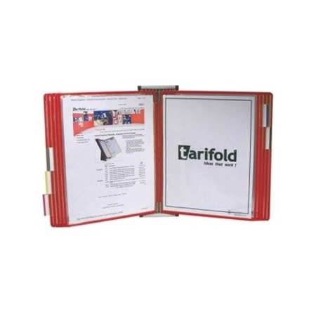 Tarifold Document Wall Display Unit, 10 Red Pocket W231