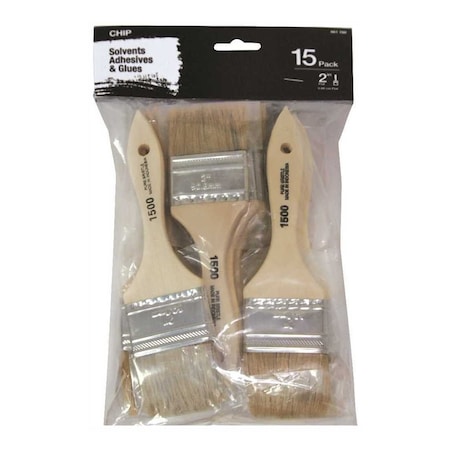 Linzer 2 in. Flat Chip Brush Set, 15PK A 2150