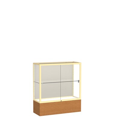 Ghent Counter Display Case 36x40x14, Plaque, Champange 2281PB-GD-MK