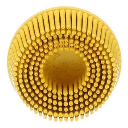 3M Scotch-Brite Roloc Bristle Dsc Rd-Zb, 07525, 80, Tr, Yellow 2"X5/8", Tapered, 40PK 61500135407