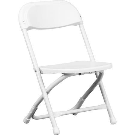 Flash Furniture Kids Folding Chair, White Y-KID-WH-GG
