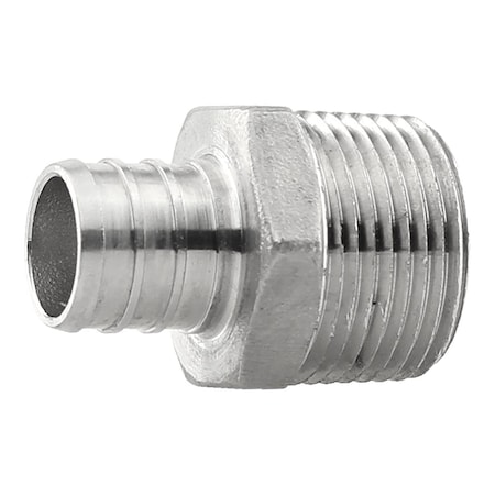 Boshart Industries 3/4 in. PEX X 3/4 in. D MPT Stainless Steel Adapter PE-PS-MA07