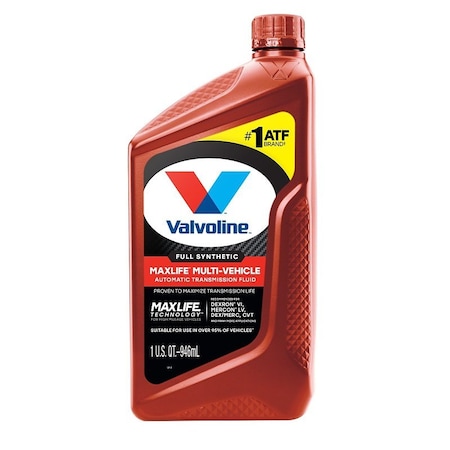 Valvoline MAXLIFE Automatic Transmission Fluid, 1 qt, Bottle VV3246