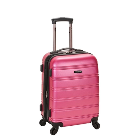 Fox Luggage ROCKLAND  MELBOURNE 20 Inch EXPANDABLE ABS CARRY ON F145-Pink