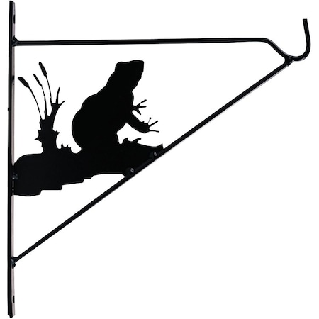 Landscapers Select Plant Bracket, 11 in L, Steel, Matte Black, Wall Mount Mounting GF-3059