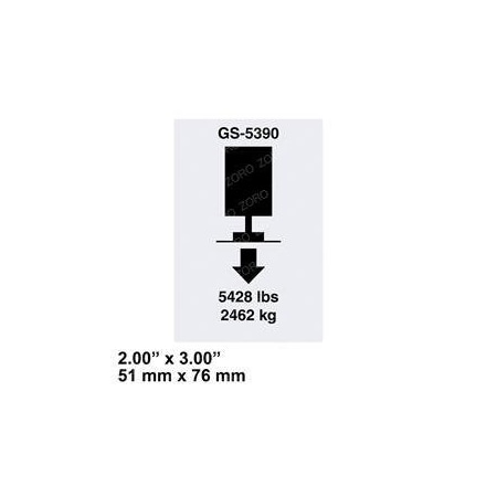 Genie REPLACEMENT DECAL LABEL OUTRIGGER LD 5390 133272