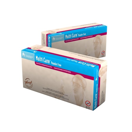 Dynarex Multicare Vinyl Exam Gloves, X-Large, Powder-Free, 1000PK 6815