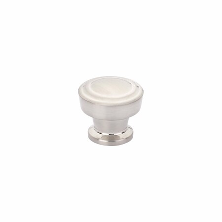 Schaub 1-1/4in Menlo Park Round Cabinet Knob Brushed Nickel Finish 533-BN
