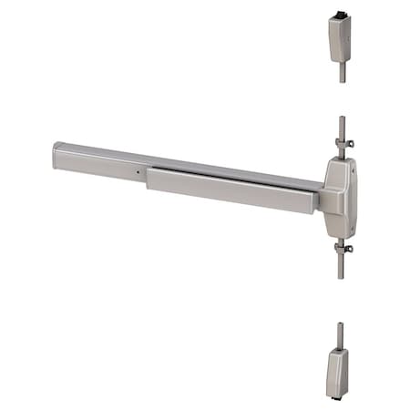 Von Duprin Grade 1 Surface Vertical Rod Exit Device, Wide Stile Pushpad, 36in Device, Nightlatch, Less QEL7827L-NL-06 3 630