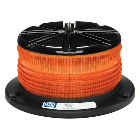 Ecco 1236V Low Profile LED Beacon, Amber ECC7460A