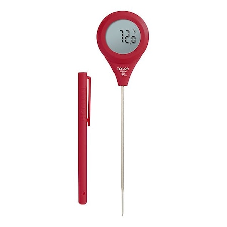 Taylor Precision Products Thermometer, Red, Digital 5302142RD10