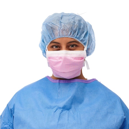 Medline ASTM Level 3 Surgical Face Mask w Anti-Fog Foam Ties, 50PK NON27712Z