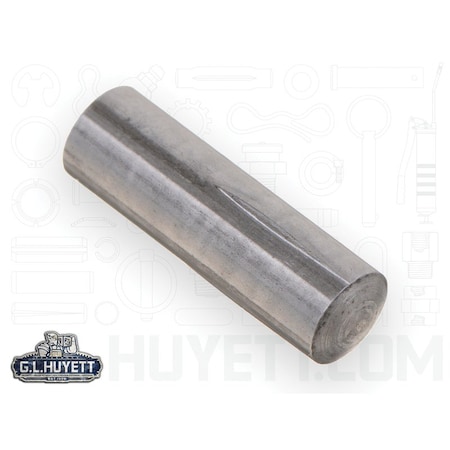 Huyett DIN 1474 Metric Grooved Pin, Low Carbon Steel, 5 mm Dia x 4.93 mm Small End Dia x 16 mm Length GPM-050-016-74