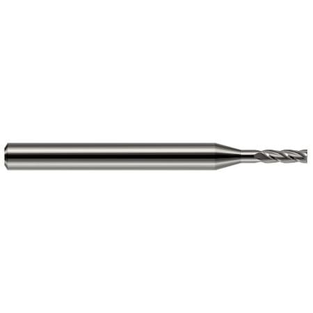 Harvey Tool Miniature End Mill-4 Flute-Square, 677761, Uncoated, 4 mm Cutter Diameter, 12 mm Length of Cut 677761